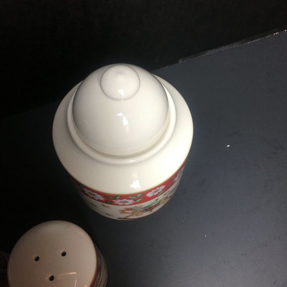 Vintage Charlton Hall Kobe Holiday Ceramic Set 5pc - Picture 11 of 16